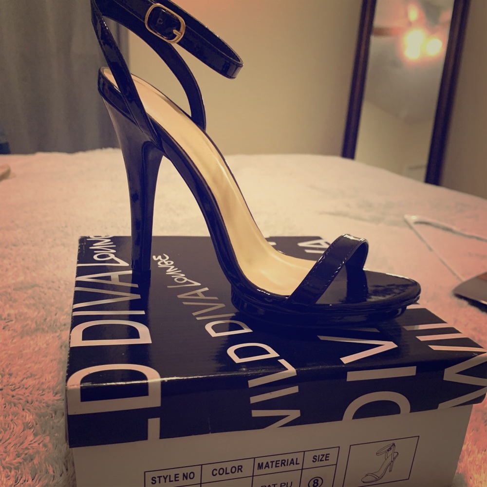 Strappy Black Heel